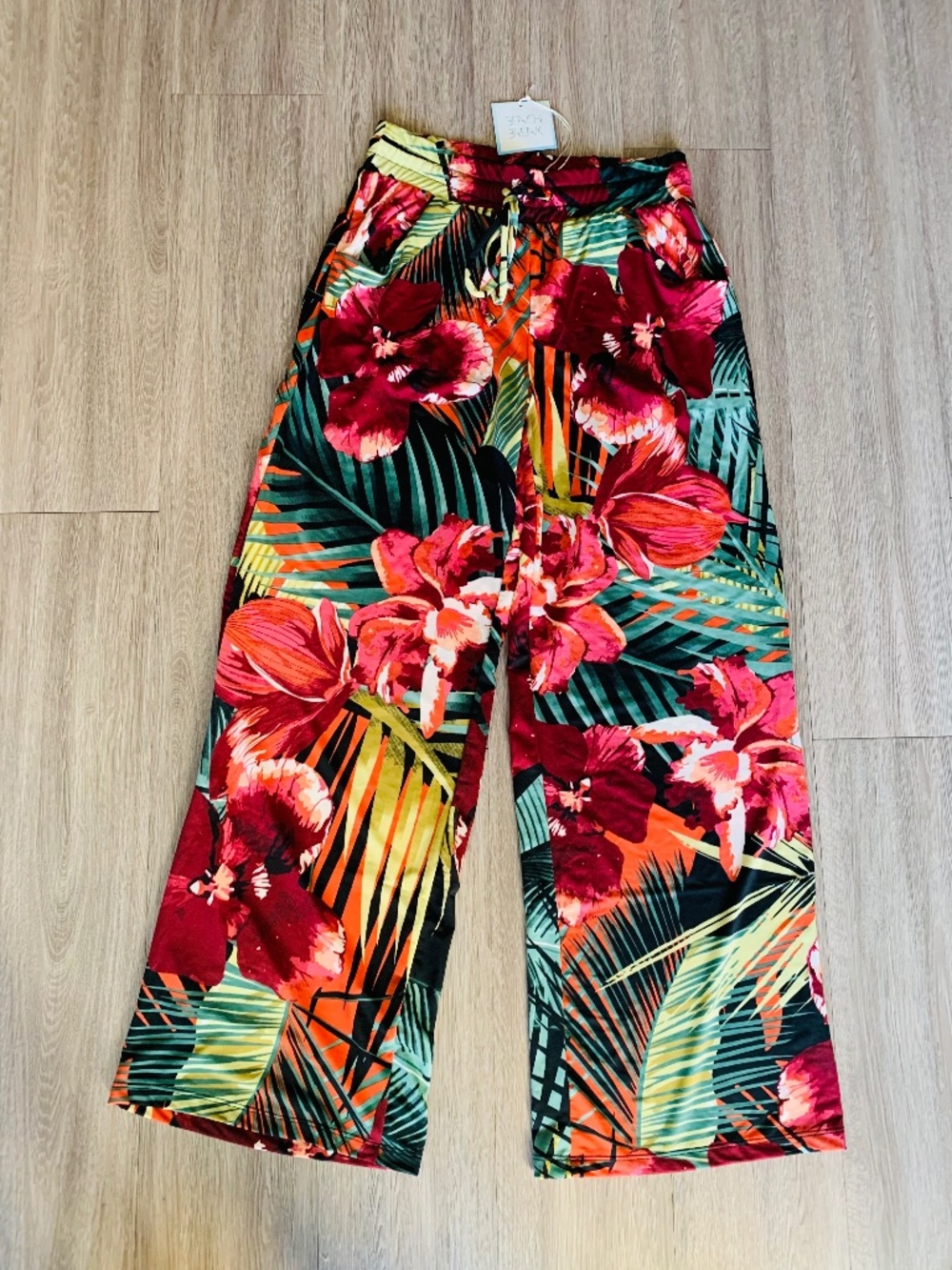 Swim Cover Up Tropical Pants Size S NWT